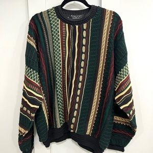 Vintage Protege Collection 3D Knit Sweater Men's 90’s size XXL